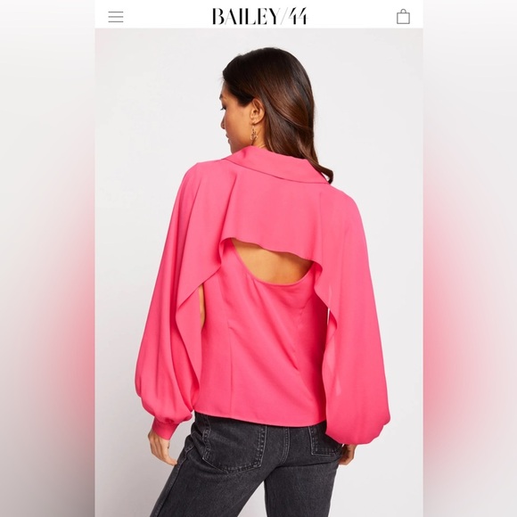 Revolve Siff Blouse in Fuchsia from Bailey 44 🎀 - Picture 2 of 8